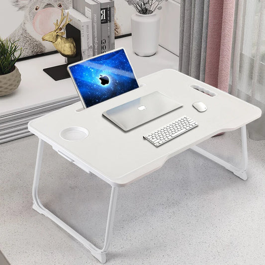 Folding Laptop Bed Desk with Cup Holder