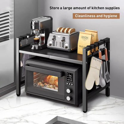 Expandable Microwave Shelf Organizer (42–64cm)