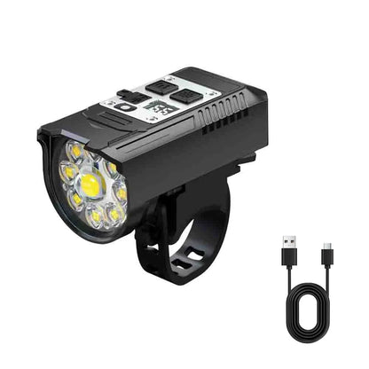 9-LED Smart Bike Front Light (USB-C Rechargeable)