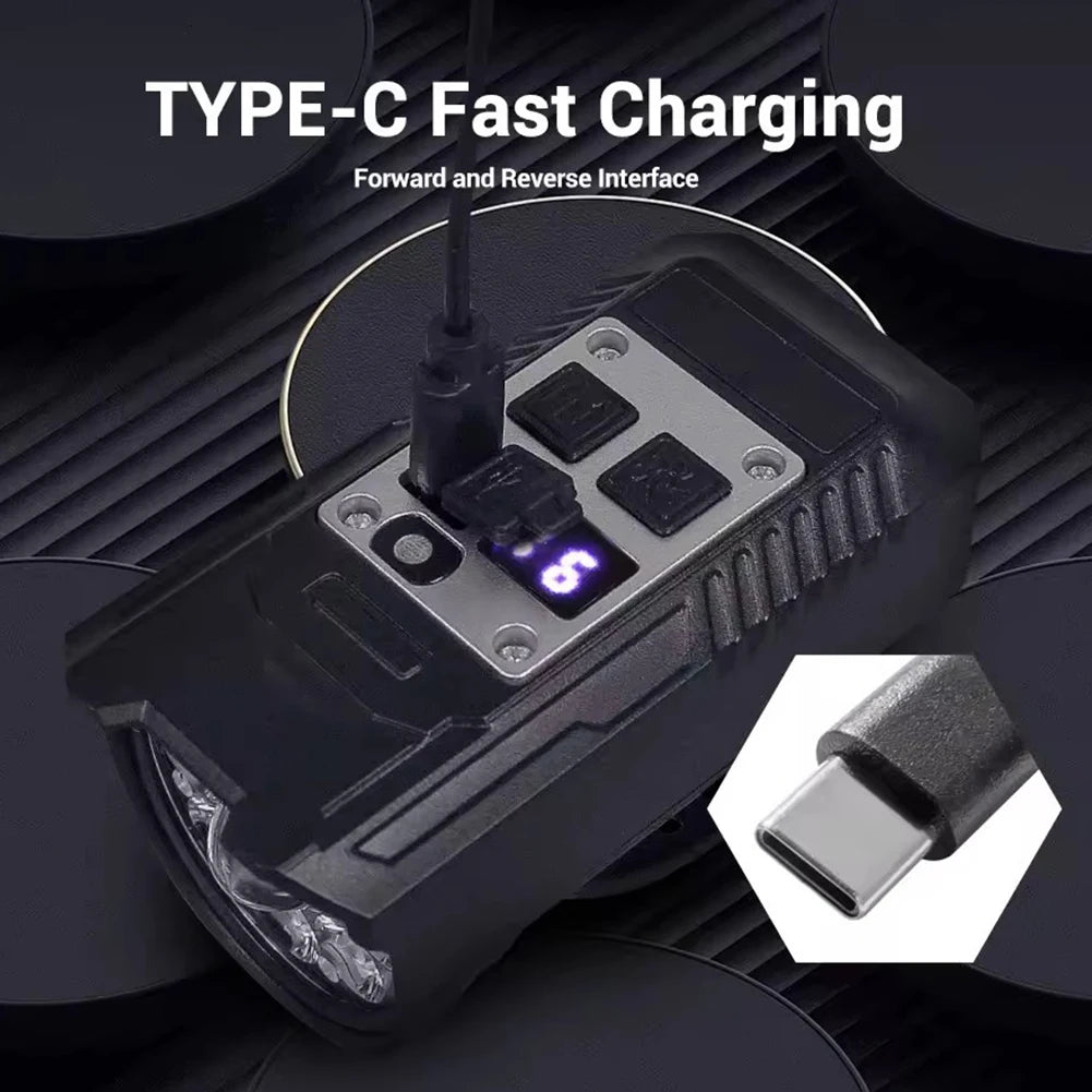 9-LED Smart Bike Front Light (USB-C Rechargeable)