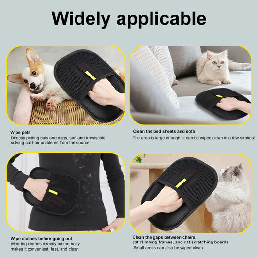 Pet Grooming Hair Remover Gloves