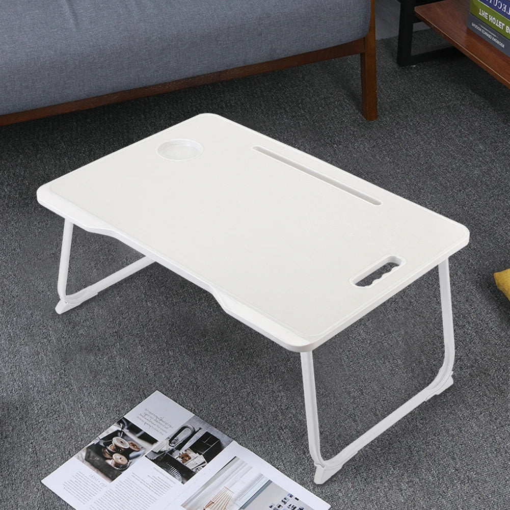 Folding Laptop Bed Desk with Cup Holder