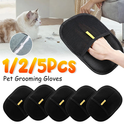 Pet Grooming Hair Remover Gloves