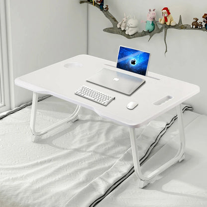 Folding Laptop Bed Desk with Cup Holder